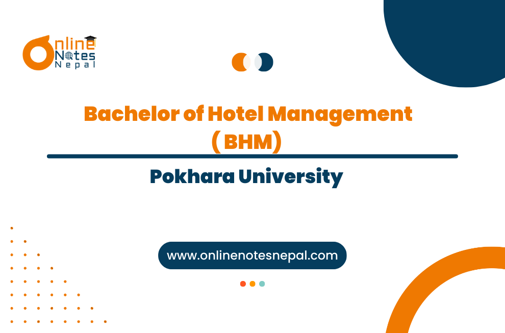 BHM - Bachelor of Hotel Management