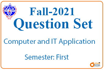 Fall-2021 || Computer and IT application || BBA