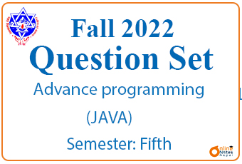 Advance Programming (JAVA)|| Fall 2022|| BCIS