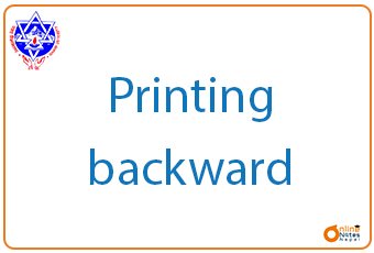 Printing Numbers in Backward || C programming || BCIS