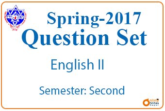 Spring 2017 || English II || BBA