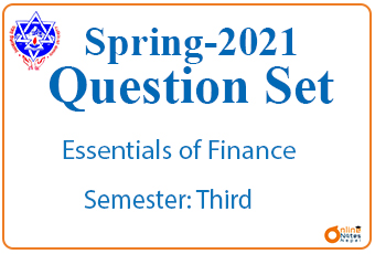 Spring 2021 || Essentials of finance || BBA