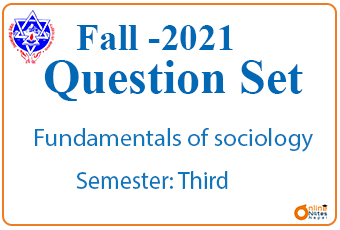 Fall 2021 || Fundamentals of Sociology || BBA