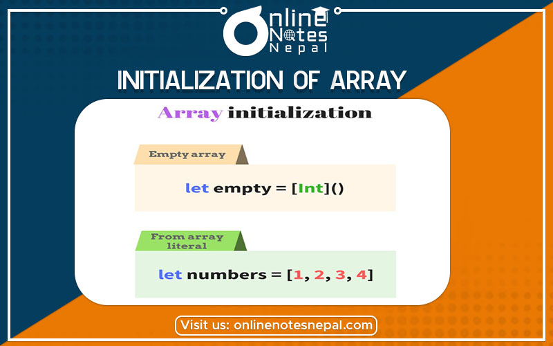 Initialization of Array Photo