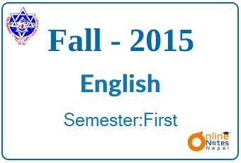 English | Fall,2015 | BBA photo