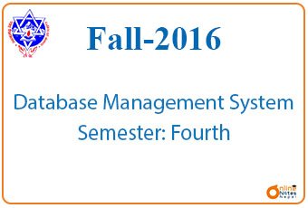 Fall,2016 | Database Management System | BCIS photo