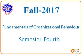 Fall,2017 | Fundamentals of Organizational Behaviour | BCIS photo