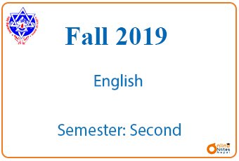 Fall 2019 | English | BBA photo