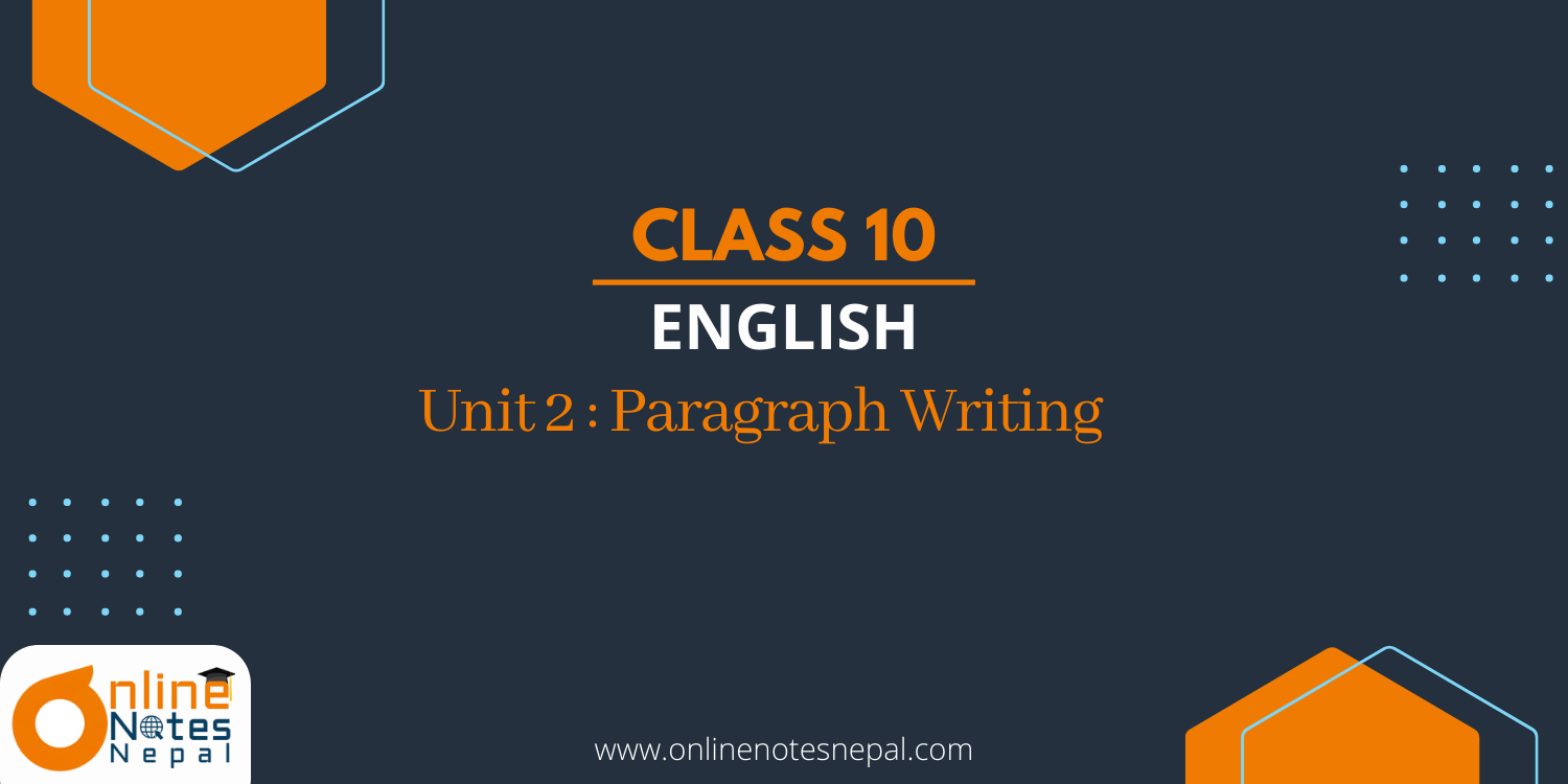 Unit 2: Paragraph Writing Photo